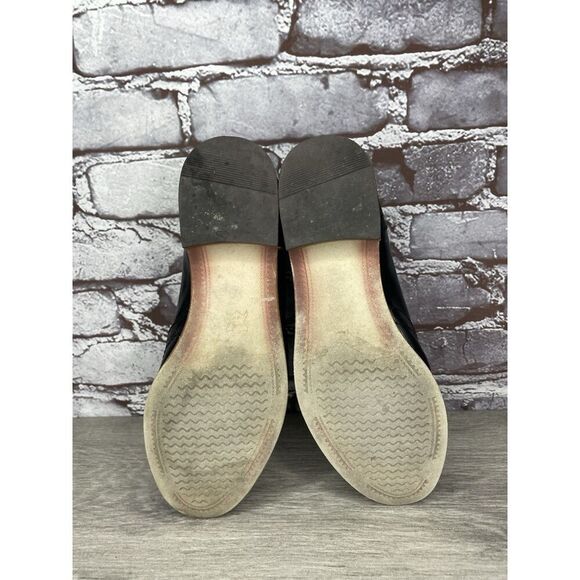 Mona Flying Black Leather Lace Up Brogue Wingtip Derby Shoes Women 39EU/8.5M US - Picture 6 of 16